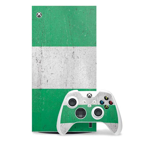 Nigeria Flag Distressed Xbox Series X Skins