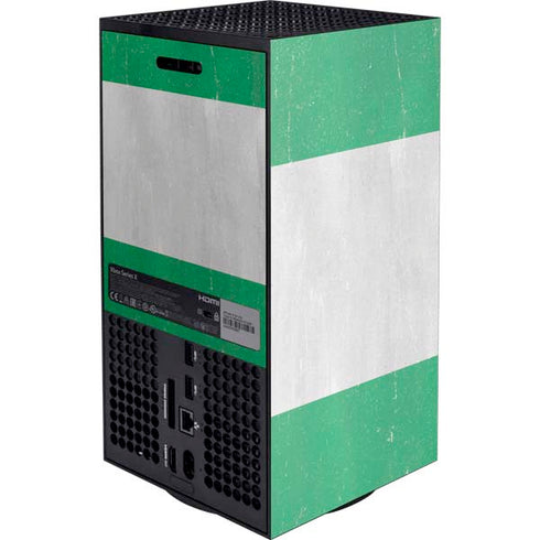 Nigeria Flag Distressed XBox Series X Digital Edition Console Skin
