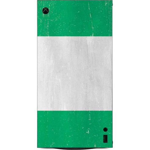 Nigeria Flag Distressed XBox Series X Digital Edition Console Skin
