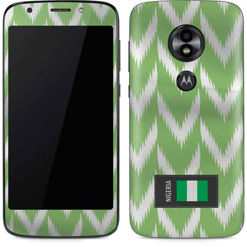 Nigeria Soccer Flag Moto E5 Play Skin