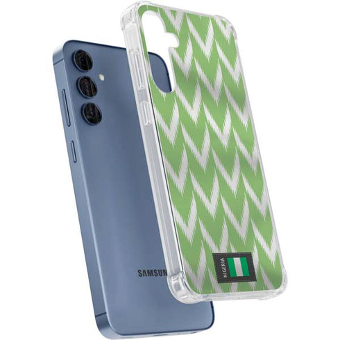 Nigeria Soccer Flag Galaxy A55 5G Clear Case