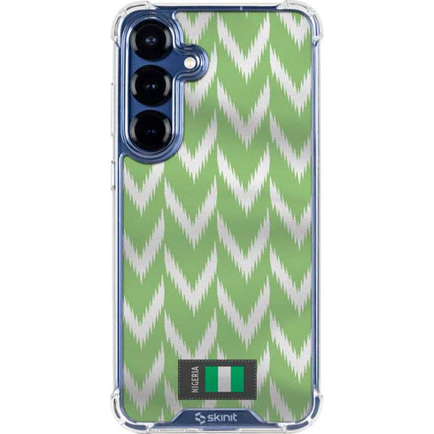 Nigeria Soccer Flag Galaxy S25 Plus Clear Case