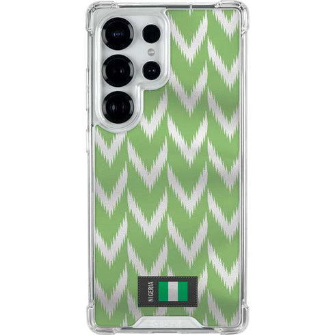 Nigeria Soccer Flag Galaxy S25 Ultra Clear Case