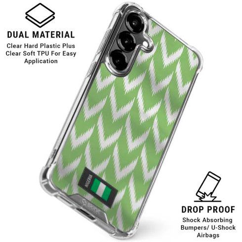 Nigeria Soccer Flag Galaxy S26 Clear Case
