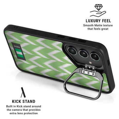 Nigeria Soccer Flag Galaxy S26 Plus Kickstand Case