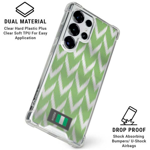 Nigeria Soccer Flag Galaxy S26 Ultra Clear Case