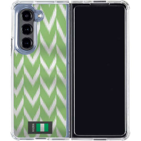 Nigeria Soccer Flag Galaxy Z Fold5 5G Clear Case