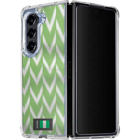 Nigeria Soccer Flag Galaxy Z Fold5 5G Clear Case
