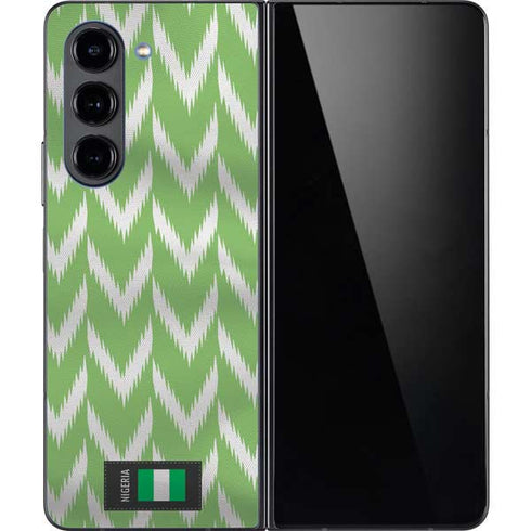 Nigeria Soccer Flag Galaxy Z Fold5 5G Skin