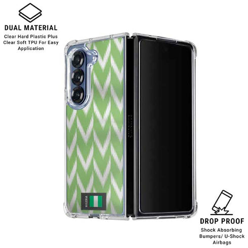 Nigeria Soccer Flag Galaxy Z Fold6 Clear Case