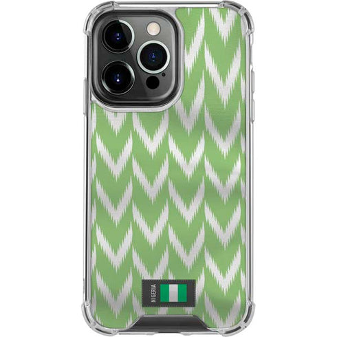 Nigeria Soccer Flag iPhone 16 Pro Clear Case