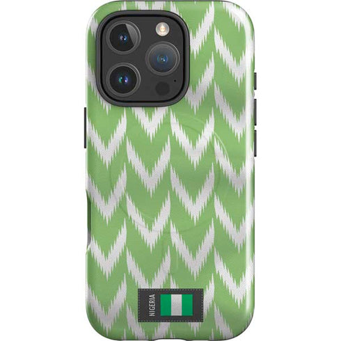 Nigeria Soccer Flag iPhone 16 Pro Max Magsafe Impact Case