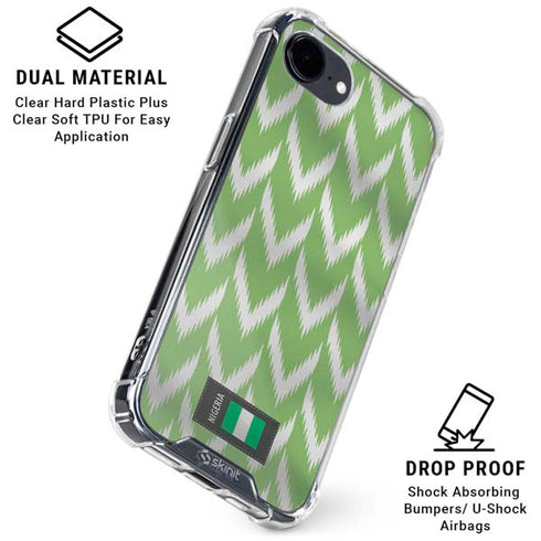 Nigeria Soccer Flag iPhone 16e Clear Case
