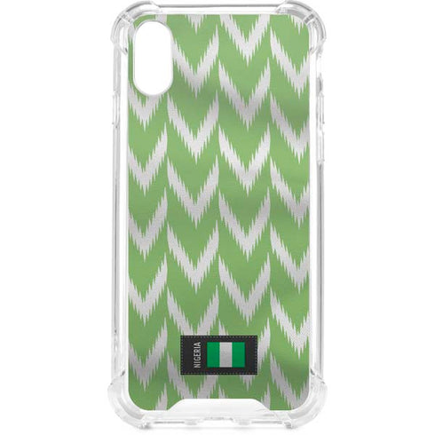 Nigeria Soccer Flag iPhone XS Clear Case