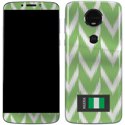 Nigeria Soccer Flag Moto E5 Plus Skin