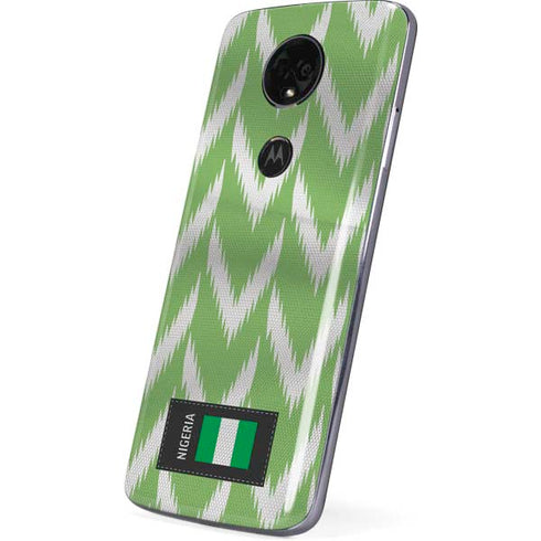 Nigeria Soccer Flag Moto E5 Plus Skin