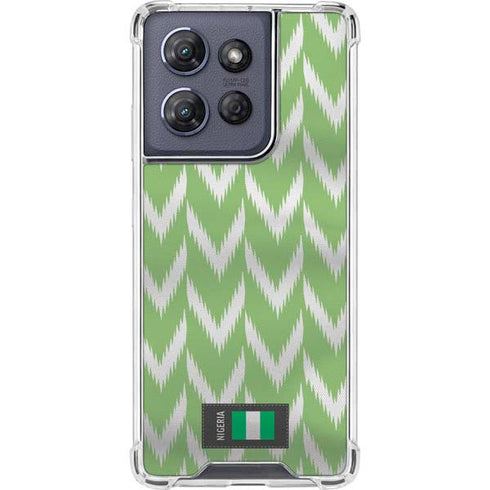 Nigeria Soccer Flag Moto G 5G (2025) Clear Case