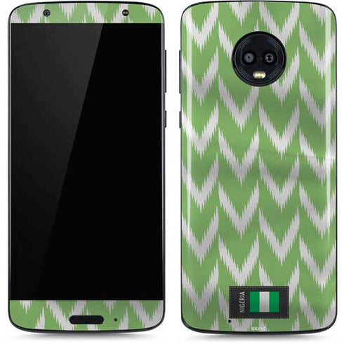 Nigeria Soccer Flag Moto G6 Skin