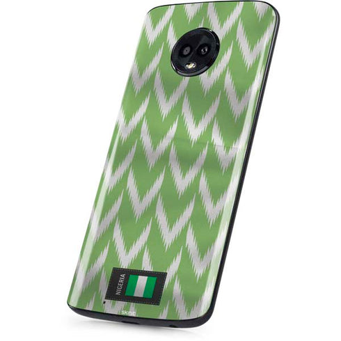 Nigeria Soccer Flag Moto G6 Skin