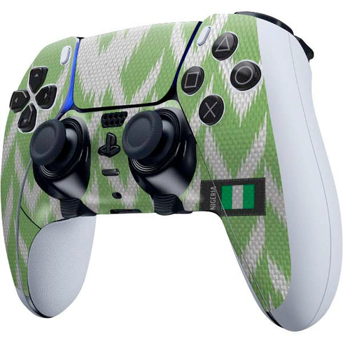 Nigeria Soccer Flag PS5 DualSense Edge Pro Controller Skin