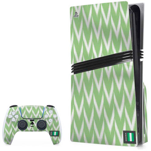 Nigeria Soccer Flag PS5 Pro Disk Bundle Skin