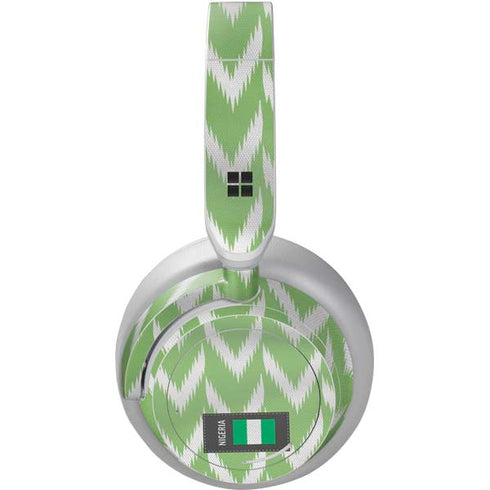 Nigeria Soccer Flag Surface Headphones Skin