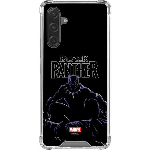Marvel Black Panther Night Time Watch Galaxy A17 Clear Case