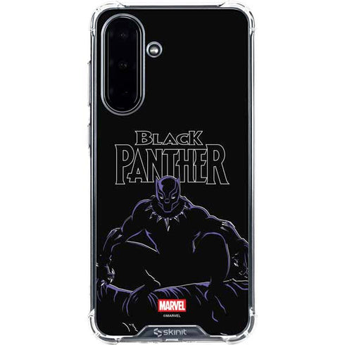 Marvel Black Panther Night Time Watch Galaxy A36 5G Clear Case