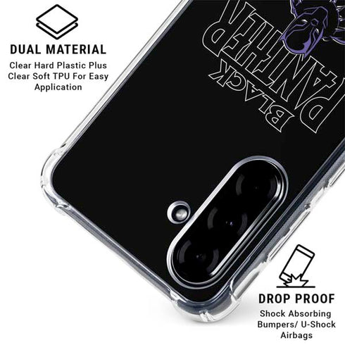 Marvel Black Panther Night Time Watch Galaxy A36 5G Clear Case