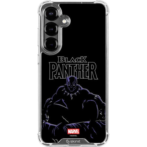 Marvel Black Panther Night Time Watch Galaxy S26 Clear Case