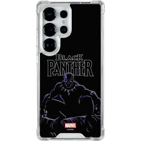 Marvel Black Panther Night Time Watch Galaxy S26 Ultra Clear Case