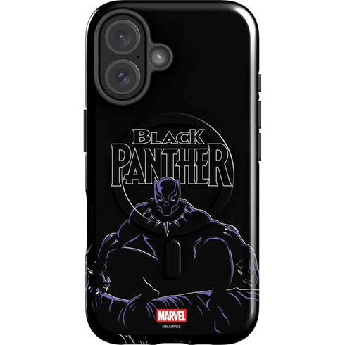 Marvel Black Panther Night Time Watch iPhone 16 Plus Magsafe Impact Case