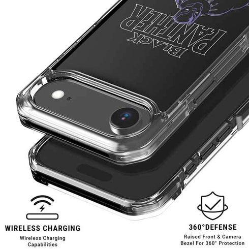 Marvel Black Panther Night Time Watch iPhone 17 Air Clear Case
