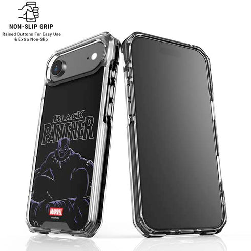 Marvel Black Panther Night Time Watch iPhone 17 Air Clear Case