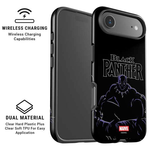Marvel Black Panther Night Time Watch iPhone 17 Air Magsafe Impact Case