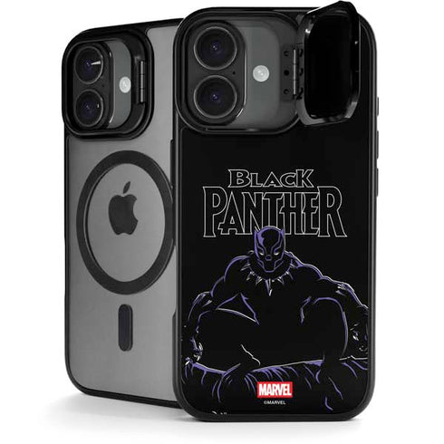 Marvel Black Panther Night Time Watch iPhone 17 Kickstand Case