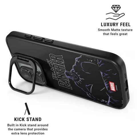 Marvel Black Panther Night Time Watch iPhone 17 Kickstand Case