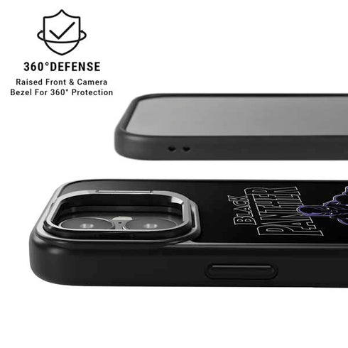 Marvel Black Panther Night Time Watch iPhone 17 Kickstand Case