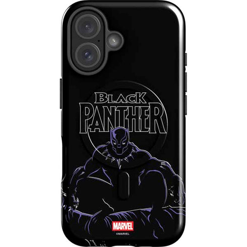 Marvel Black Panther Night Time Watch iPhone 17 Magsafe Impact Case