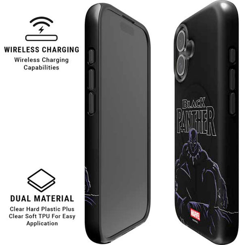 Marvel Black Panther Night Time Watch iPhone 17 Magsafe Impact Case