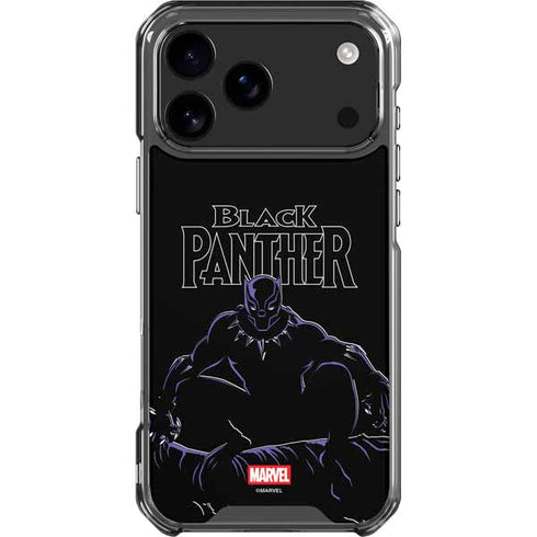 Marvel Black Panther Night Time Watch iPhone 17 Pro Max Clear Case