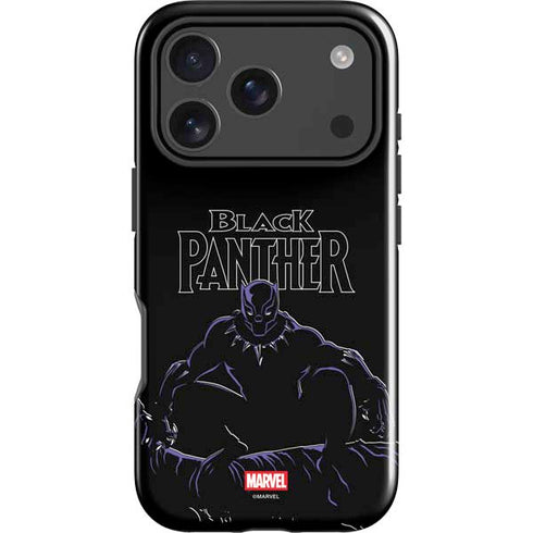 Marvel Black Panther Night Time Watch iPhone 18 Pro Impact Case