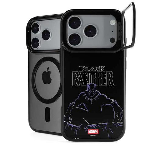 Marvel Black Panther Night Time Watch iPhone 18 Pro Kickstand Case