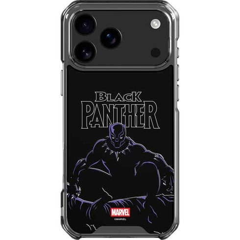 Marvel Black Panther Night Time Watch iPhone 18 Pro Max Clear Case