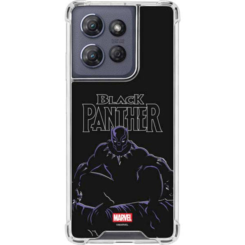 Marvel Black Panther Night Time Watch Moto G Play 5G (2025) Clear Case