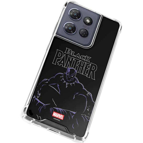 Marvel Black Panther Night Time Watch Moto G Play 5G (2025) Clear Case