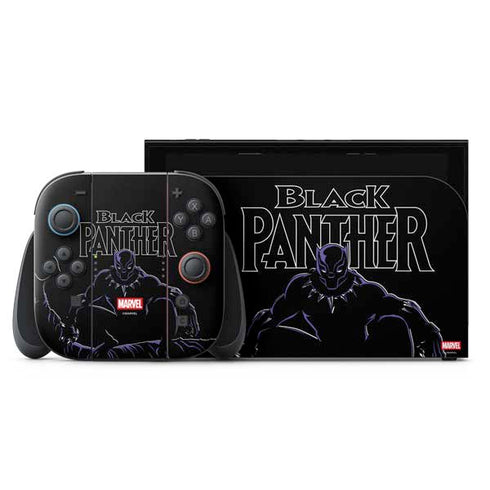 Marvel Black Panther Night Time Watch Nintendo Skins