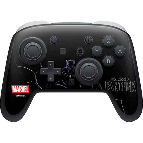 Marvel Black Panther Night Time Watch Nintendo Switch 2 (2025) Pro Controller Skin