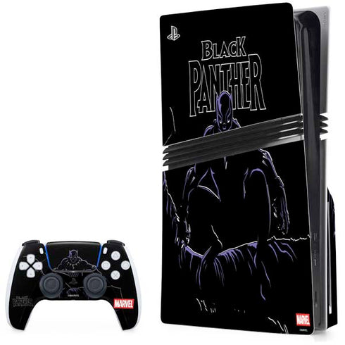 Marvel Black Panther Night Time Watch PlayStation PS5 Skins