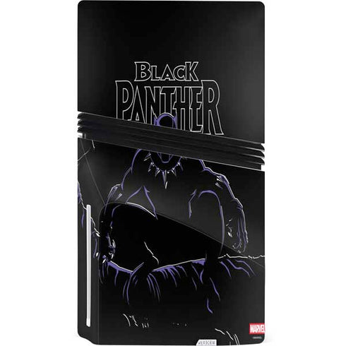 Marvel Black Panther Night Time Watch PS5 Pro Disk Console Skin